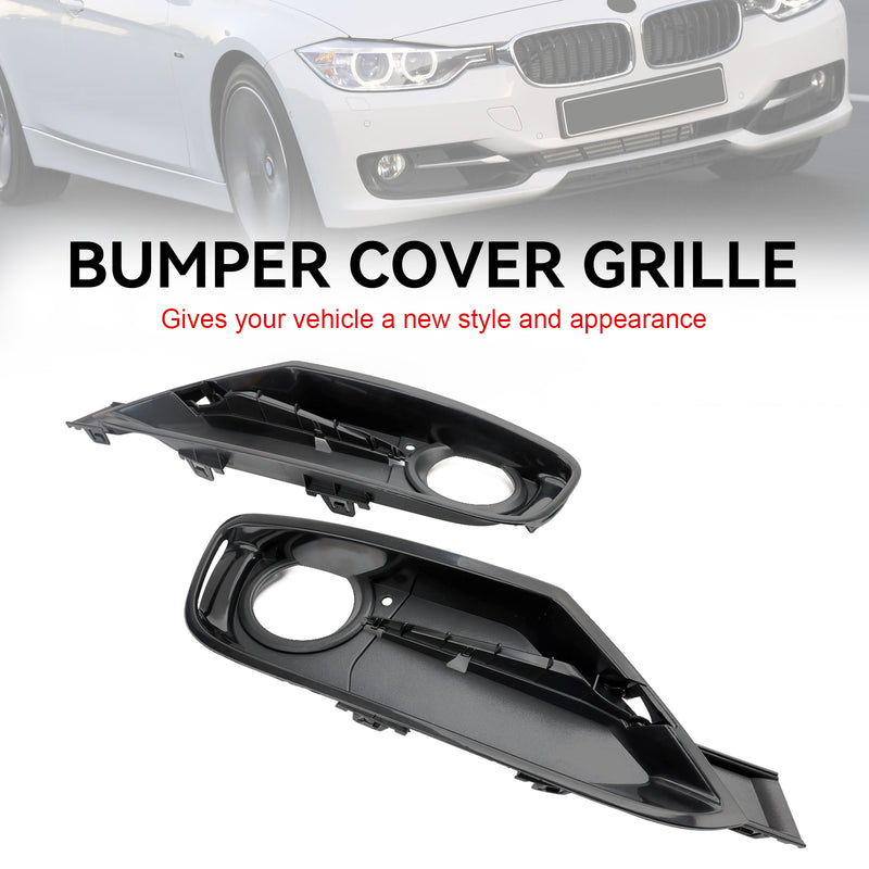 BMW 3 Series F30 F31 2013-2015 2PCS Front Bumper Fog Light Grille Covers