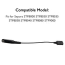 K Interface Headset Port Converter Cable for Sepura STP8038 STP8040 STP8080
