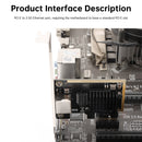 PCIE to 2.5G Network Card 2.5 Times Faster Gaming Network Card Synology PXE WO
