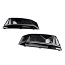 2016-2019 Audi A4 B9 S4 2PCS Black Chrome Front Bumper Foglight Grille Grill