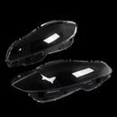 Pair Front Headlight Lens Cover Shell Clear For Jaguar XJ XJL 2010-2019