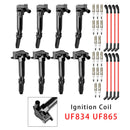 2018-2022 Ford F-250 Super Duty 6.2L V8 8 Ignition Coil+16 Spark Plug+8 Wires UF834 UF865 HL3Z-12029-C