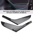 2pcs Left & Right Inner Door Handle Trim Cover For VW Golf 6 MK6 2009-2013