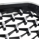 Diamond Front Bumper Kidney Grille Fit BMW X3 G01 X4 G02 2022-2025 Chorme