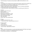 6L45E Automatic Transmission Valve Body For BMW 128I E92 E90 2011-2013