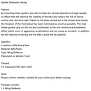 Front Downforce Spoiler Extension Fairing For Kawasaki Z650 2021-2024