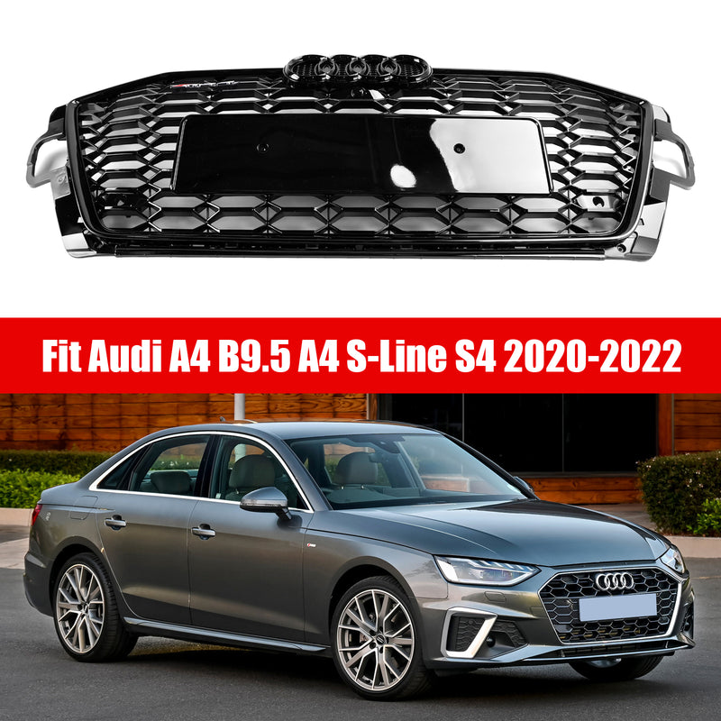 Audi A4 S4 B9.5 2020-2022 RS4 Style Front Bumper Grill Grille 8W0853651D