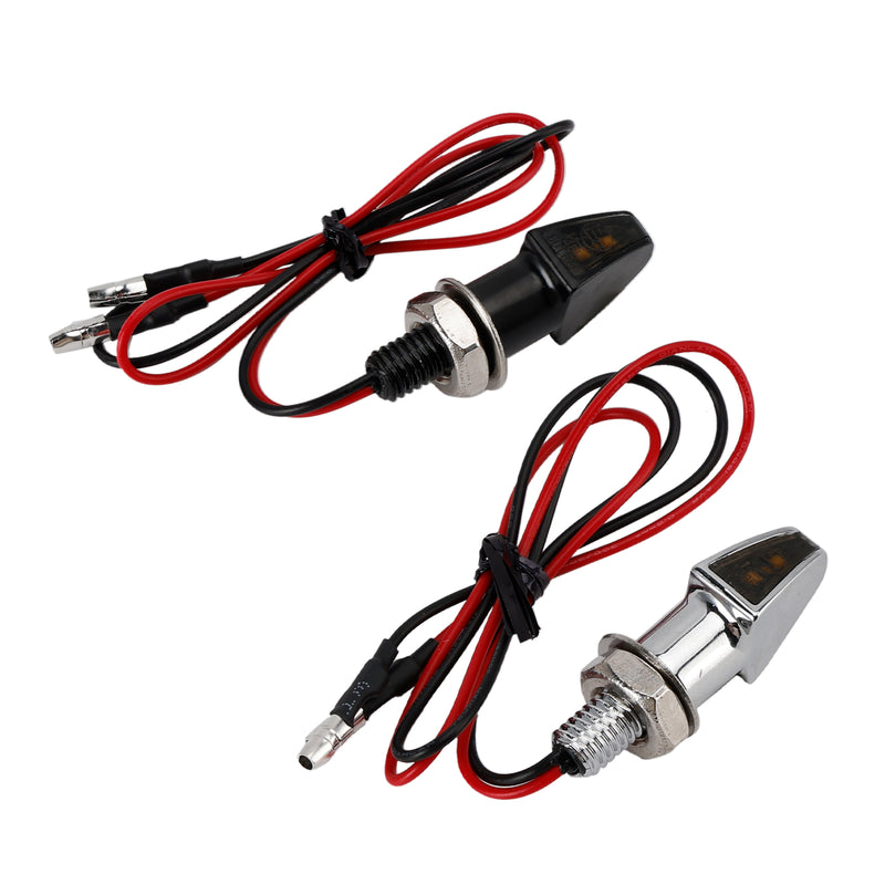 12V LED Turn Signal Indicator Light 8mm Universal Motorcycle For Yamaha