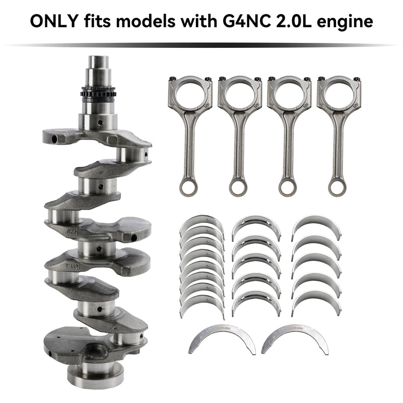 2013??019 Kia Carens (RP) G4NC 2.0L Engine Crankshaft Conrod Main & Rod Bearing Kit