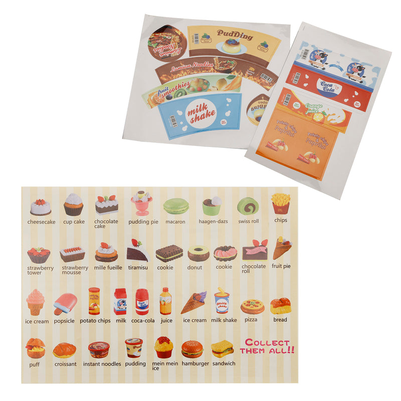 34Pcs Simulation Food Dessert Ice Cream Bread Food Toy For Boys And Girls