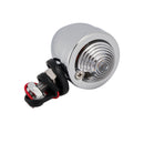 #D19 Motorcycle Spotlight Headlight Fog Beam Chrome Fit For Motorcycle Scooter