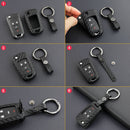 Leather Silicone Car Key Case Cover With Buckle For Chevrolet