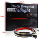 Car Truck LED TailLight Strip Turn Signal Lamp Flowing Dynamic Three row 1.2 meters or 1.5 meters