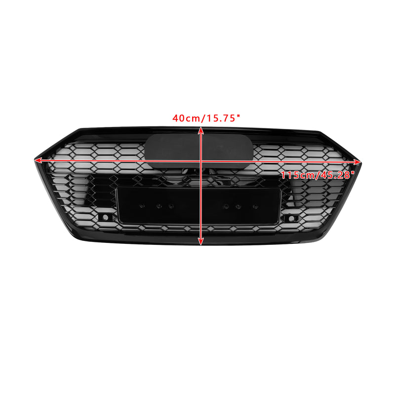 Gloss Black Front Bumper Grill Grille Fit Audi A7 C8 S7 2019-2024