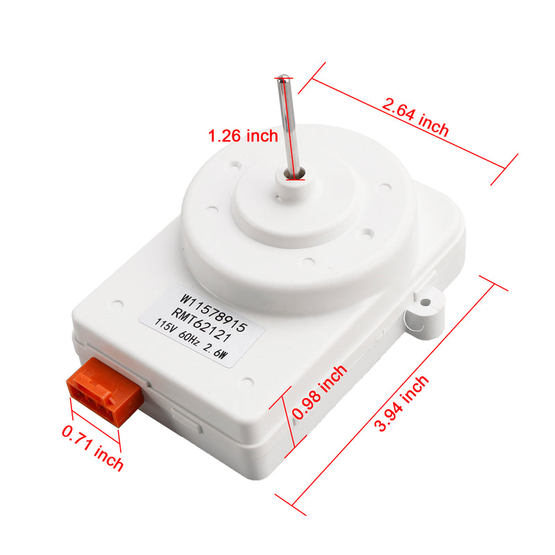 W11578915 W10522629 AP7185528 Refrigerator Condenser Fan Motor for Whirlpool Kenmore