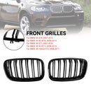 BMW X6 Hybrid E72 2008-2011 Front Bumper Kidney Grille Grill Gloss Black