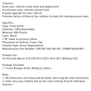 Front Bumper Grill Grille 95B807683-AG-0K1 Fit Porsche Macan GTS 2014-2017