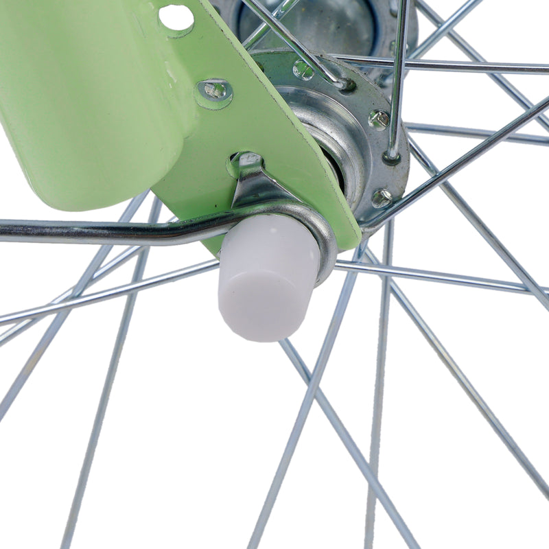 16" Child Bicycle Girls Bike with auxiliary wheels & Rack & Basket Green