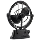 12V/24V Auto-Sensing Low-Power Draw Fan For Boats and RV Black