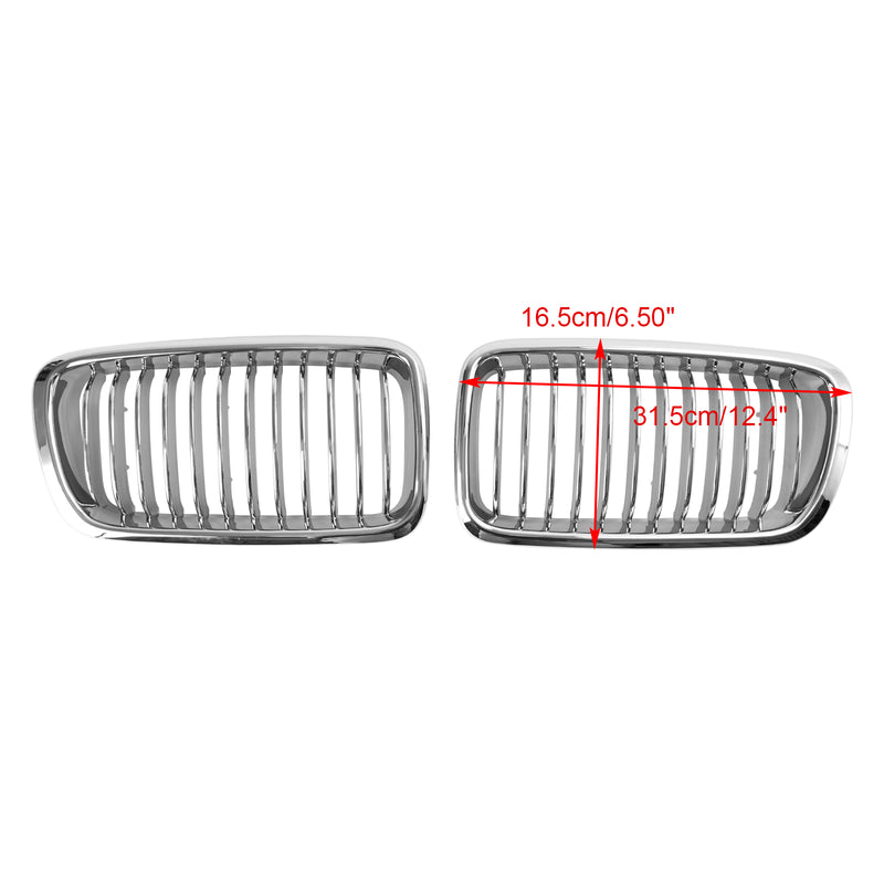 BMW 7 Series E38 1994-2001 2PCS Chrome Front Kidney Grill Grille