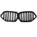 Gloss Black Front Bumper Grille Fit BMW X6 G06 M50i 2020-2022 W/Camera Hole