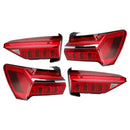 2019-2023 For Audi A6 C8 4PCS Left Right Outer Inner LED Tail Light Assembly