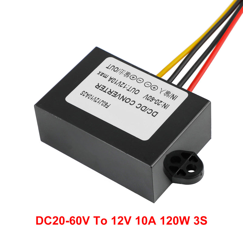 3-30A Waterproof DC/DC Converter Power Supply Regulator 20-60V Step Down To 12V
