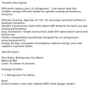 For LG High Performance Refrigerator Fan Motor EAU65058318 Parts 12V 1A