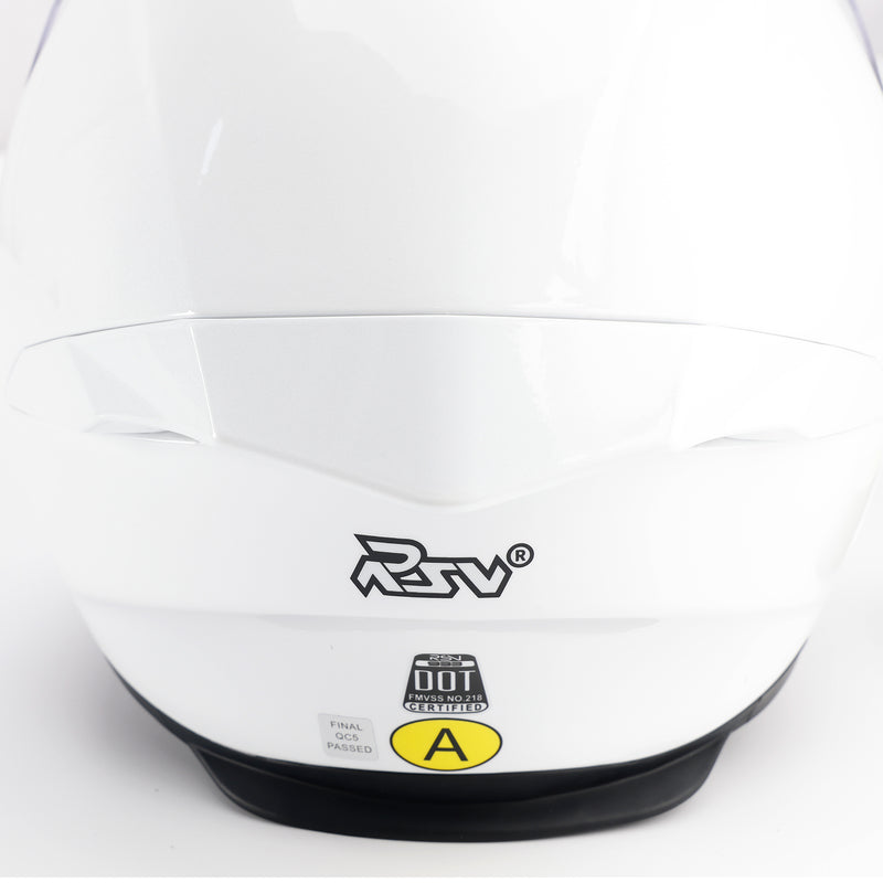 DOT Motorcycle Helmet Adult Street Full Face White