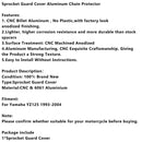 Sprocket Guard Cover Aluminum Chain Protector For Yamaha YZ125 1993-2004 Red