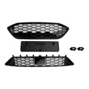 Front Bumper Grille Grill Fit Ford Focus ST + ST Line MK4 2018-2021 Black