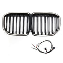 2019-2022 Fit BMW X7 G07 Single Slat Gloss Black Front Kidney Grill Grille