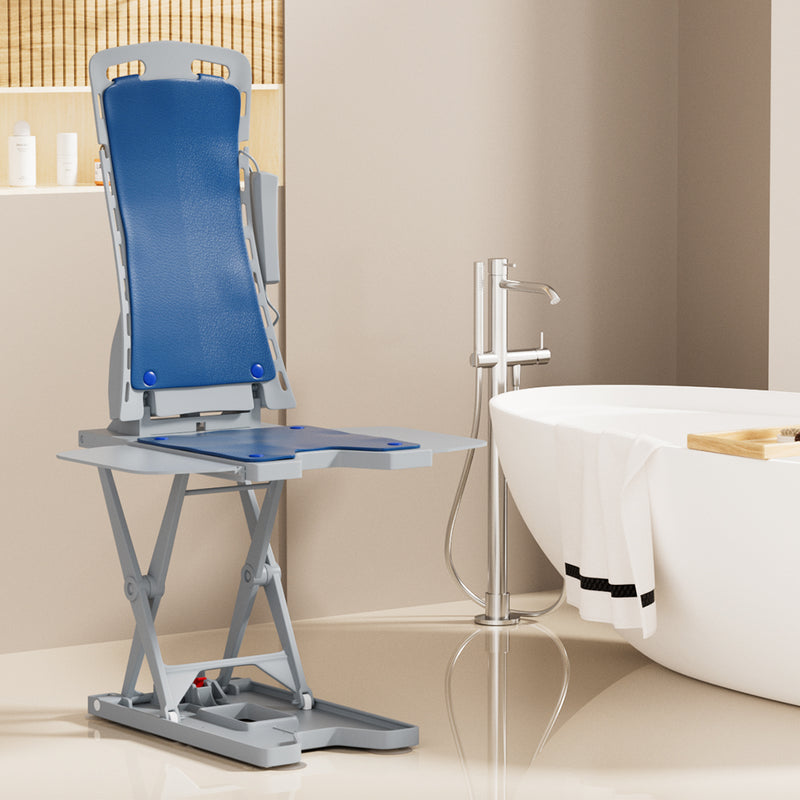 300 LBS Seniors Patient Electric Bath Chair Lift 18.7" Lift Elderly off Floor