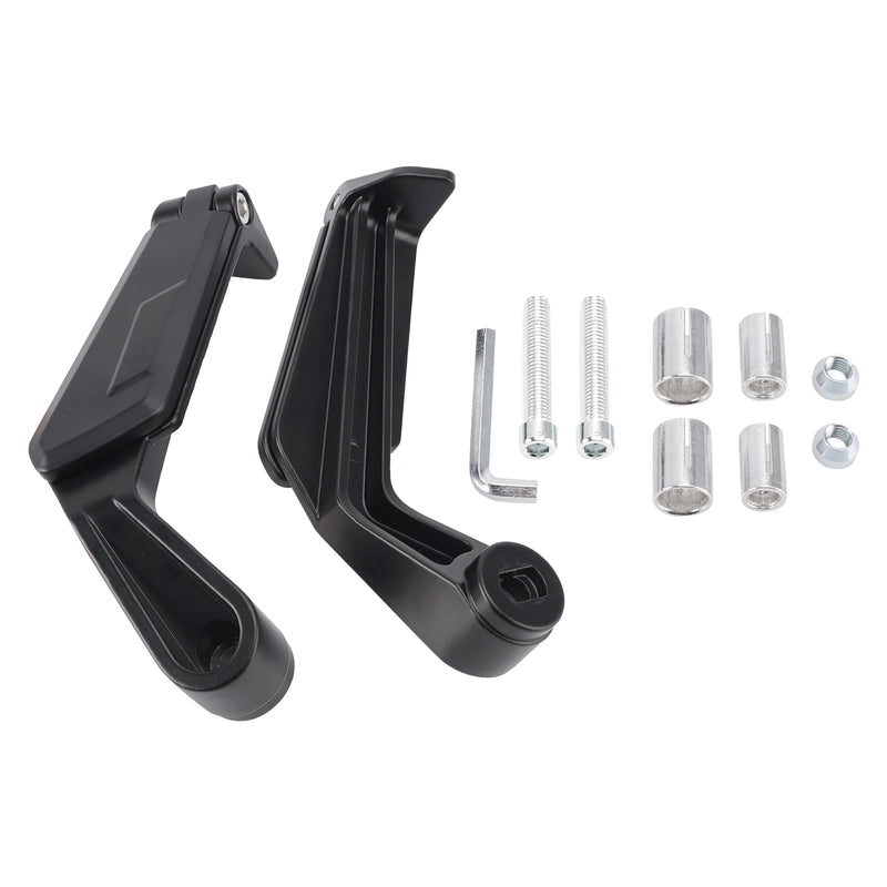 Pair Lever Guard Protection with Folding Handlebar Mirrors Mini Motorcycle 22mm