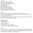 Carbon Fiber Look Rear Boot Spoiler For Mercedes-Benz S-Class W222 2014-2020