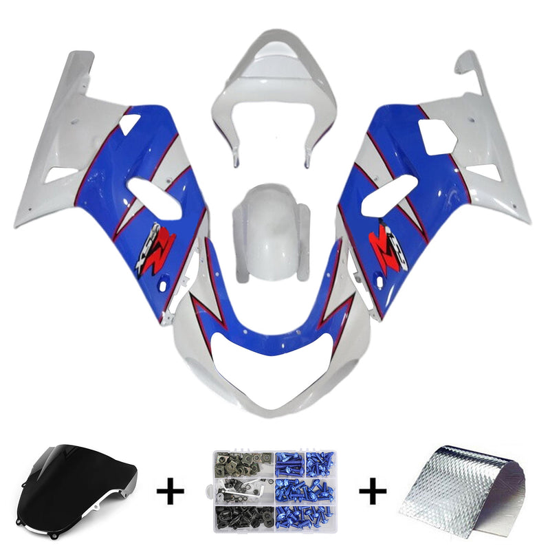 Amotopart Suzuki GSXR1000 2000-2002 K1 K2 Fairing Kit Bodywork Plastic ABS