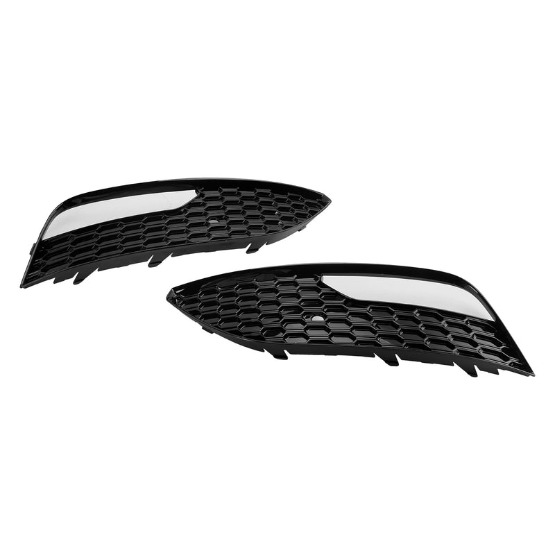 2PCS Front Bumper Fog Light Cover Grille Grill Fit Audi A3 2012-2016