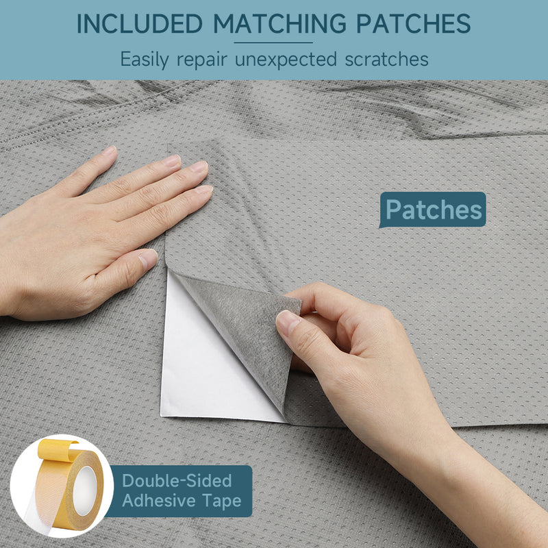 5 Layers Camper Cover 27'-30' Travel Trailer RV Cover Windproof Extra Thick  with Adhesive Repair Patches