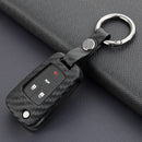 Leather Silicone Car Key Case Cover With Buckle For Chevrolet
