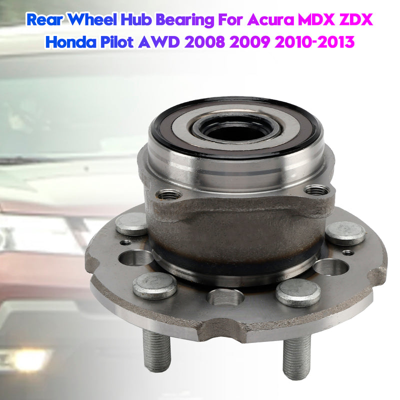 Rear Wheel Hub Bearing For Acura MDX ZDX Honda Pilot AWD 2008 2009 2010-2013