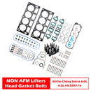 2009-2013 For Chevrolet Silverado 1500 6.2L 6162CC 376CID V8 FLEX OHV, (16 Valve) NON AFM Lifters Head Gasket Bolts Kit 12648846