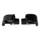 Black Hinges and Latch Kit For Touring Road King Electra Street Glide 2014-2023