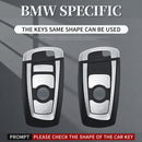 Aluminum Alloy TPU Silvery Car Key Case Cover With Buckle For Ford
