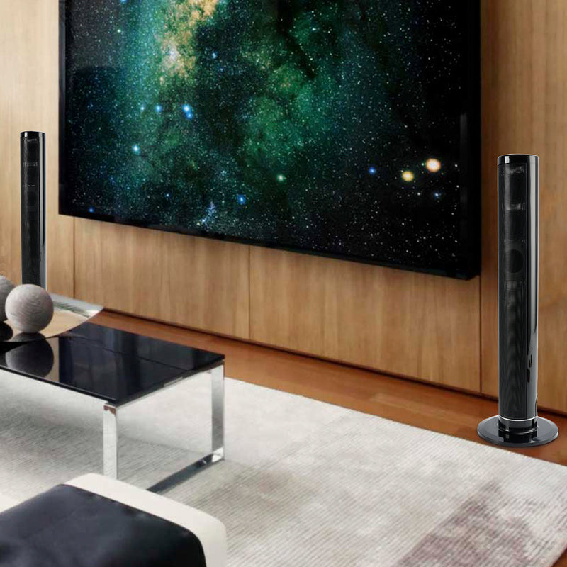 Detachable Surround Sound Bar Wireless Subwoofer 2 Speaker System Home Theater