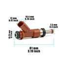 6Pcs Fuel Injector For Toyota Camry Sienna Lexus RX350 3.5L V6 07-15 23250-31050