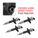 2007-2012 For Holden/Isuzu 4JJ1 3.0L Engine 4PCS Fuel Injector 095000-6980