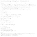 Rear High Level Brake Light 6350P5 For Peugeot 307 Hatchback 2000-2008