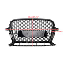 Gloss Black Front Honeycomb Bumper Grill Grille Fit Audi Q5 2013-2017