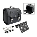 Saddlebag & Brcket Kit Side Storage Universal Quick Release Black For Motor