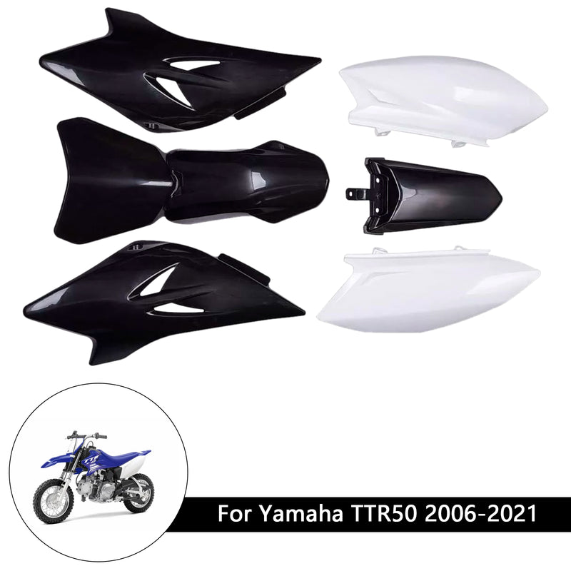Body Plastic Kit Front Rear Fender Fairing For Yamaha TTR50 2006-2021
